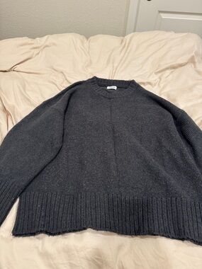 Rumored Charcoal Crewneck Sweater - XS
